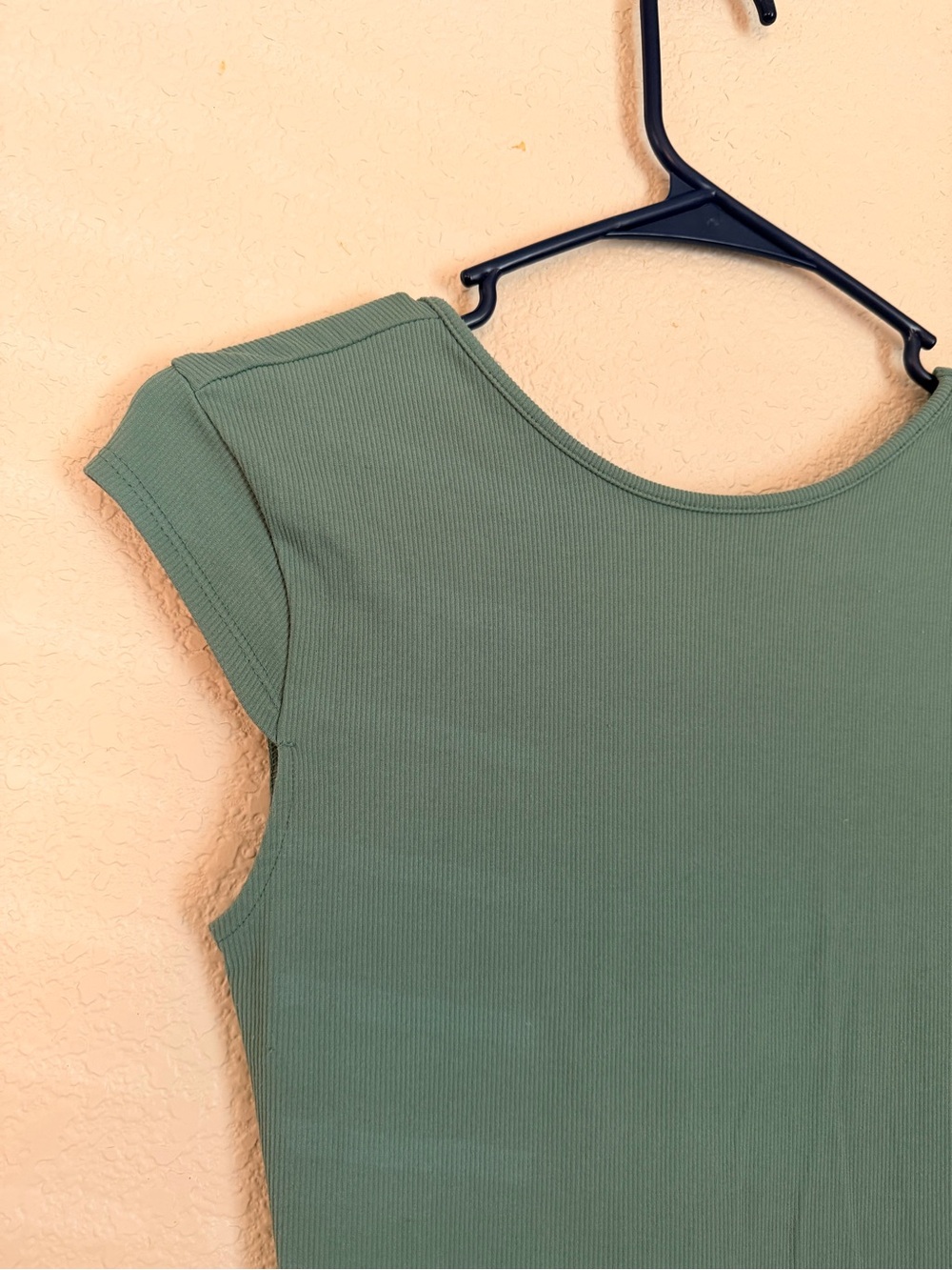 Wild Fable Ribbed Cap Sleeve Midi Dress in Teal - Picture 4 of 9